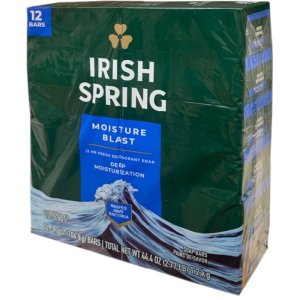 画像: 香りと潤いを楽しめる！Irish Spring アイリッシュスプリング (モイスチャーブラスト) 固形石鹸 12個