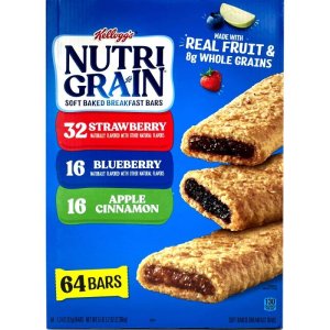 画像: 簡単な栄養補給に！Nutri-Grain ケロッグ ニュートリ グレイン シリアルバー 64個