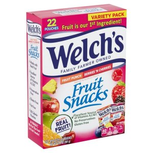 画像: 本物のフルーツで作られた！Welch's ウェルチ フルーツスナック（フルーツパンチ、ベリーズインチェリーズ） 22袋入