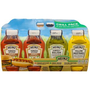 画像: ケチャップ、マスタード、レリッシュのトリオ！HEINZ ハインツ グリルパック 3種類セット