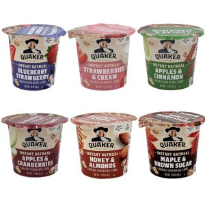 画像: お湯を加えて2分でOK！ Quaker クエーカーオートミール カップ 6種類
