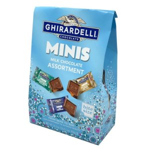 画像: バイトサイズが44個！Ghirardelli ギラデリ ミニズ ミルク チョコレート スプリントアソートメント 351.2g