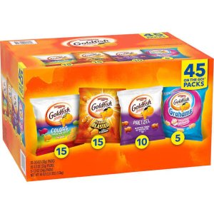 画像: ゴールドフィッシュ4種類が入ったバラエティパック！ Pepperidge Farm ペパリッジファーム ゴールドフィッシュ バラエティ 45袋入り 1.3kg