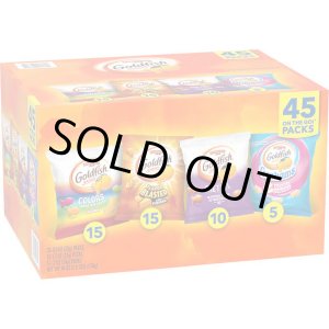 画像: ゴールドフィッシュ4種類が入ったバラエティパック！ Pepperidge Farm ペパリッジファーム ゴールドフィッシュ バラエティ 45袋入り 1.3kg
