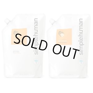 画像: Simplehuman シンプルヒューマン 液体ハンドソープ  （マンダリンオレンジ） 1リットル 2個