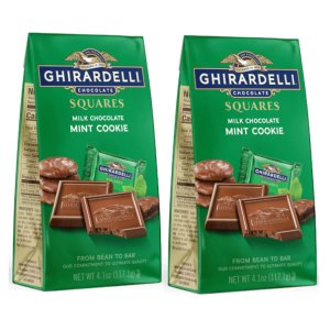 画像: ギラデリチョコレート Ghirardelli スクエアーズ ミルクチョコレート ミント クッキー  2個