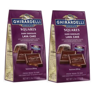 画像: デザートのような幸せに包まれる！Ghirardelli ギラデリ ラバケーキ スクエアーズ ダークチョコレート  2個