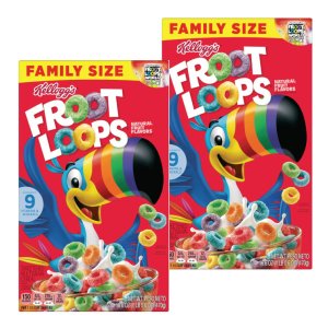 画像: カラフルで甘いアメリカンな朝食！ジャイアントサイズ！Kellogg's ケロッグ　フルーツループ　マルチグレイン・シリアル2箱