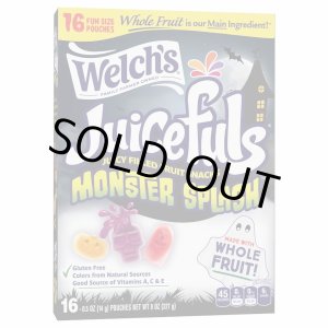 画像: ジュースが飛び出すグミトリート！Welch's ウェルチズ ジュースフル モンスター スプラッシュ フルーツスナック 16袋