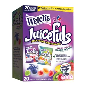 画像: ジュースが飛び出すグミトリート！Welch's ウェルチズ ジュースフル ベリーブラスト＆アイランドスプラッシュ 20袋