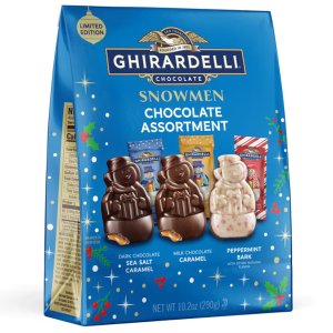 画像: クリスマス ギラデリチョコ  Ghirardelli ギラデリー チョコレート スノーマン アソートメント 290g