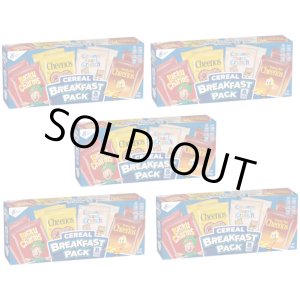 画像: 外出先でも気軽にシリアルタイム！ブレックファストパック　5箱 （1食分シリアル40個）　ゼネラルミルズ社