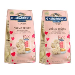 画像: Ghirardelli  ギラデリ ホワイトチョコレート クリームブリュレ デュエットハート  2袋