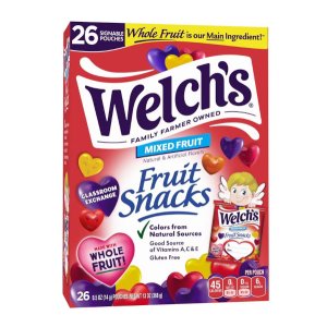 画像: Welch's ウェルチ バレンタインズディ エクスチェンジフルーツスナック 26袋入