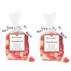 画像: 見た目はキュート、中身はキュッとすっぱい！See's シーズキャンディ サワーハート 2個
