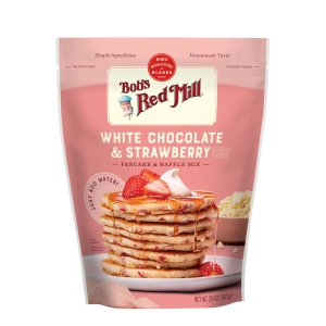 画像: 水を加えて混ぜるだけ！Bob’s Red Mill ボブズ レッドミル ホワイトチョコ＆ストロベリーパンケーキミックス  567g