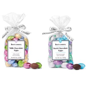 画像: 春を彩るSee'sチョコエッグ！ See's シーズ ミルクチョコレートエッグ＆ダークチョコレートエッグ