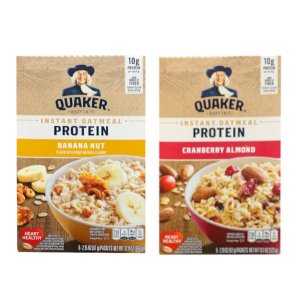画像: プロテイン入りのオートミールで元気な一日のスタート！ Quaker クエーカー インスタント オートミール プロテイン 選べる2個