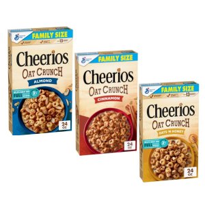 画像: オーツ麦でおいしさアップ！Cheerios チェリオス オーツクランチ シリアル 選べる３箱