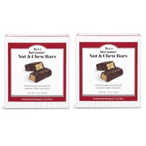 画像: See's シーズ　オーサム　ナッツ＆チュウ　スナックバー2箱