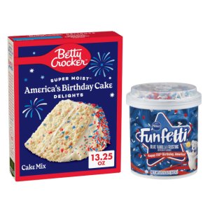 画像: アメリカ250周年をカラフルに!Berry Crocker ケーキミックス + Pillsbury フロスティング セット