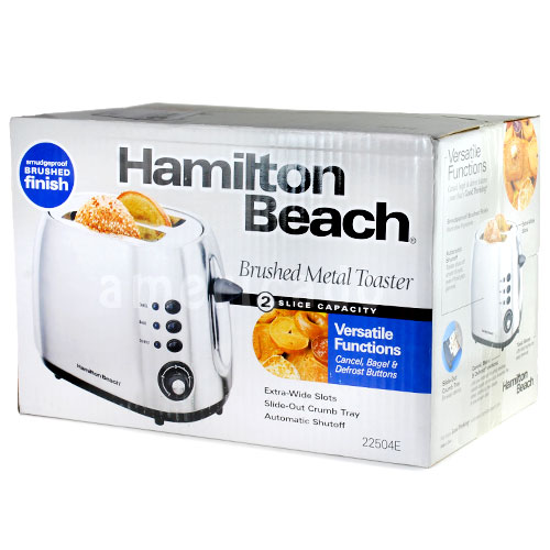 画像: Hamilton Beach ハミルトンビーチ ス ブラッシュメタル トースター 