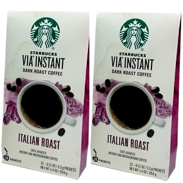 画像1: 携帯に便利なおいしいコーヒー！スターバックス VIA インスタント コーヒー  【イタリアンロースト】24杯分