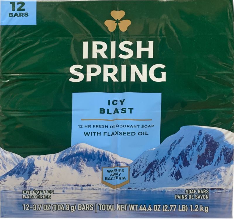 画像2: フラックスシードオイル入り！Irish Spring アイリッシュスプリング (アイシーブラスト) 固形石鹸 12個
