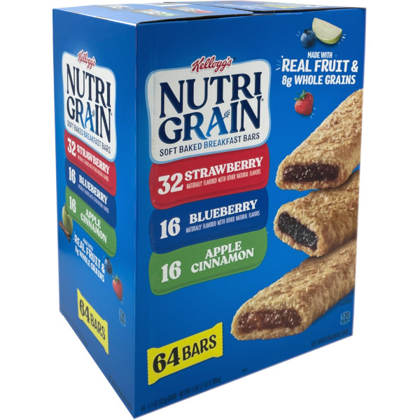 画像2: 簡単な栄養補給に！Nutri-Grain ケロッグ ニュートリ グレイン シリアルバー 64個