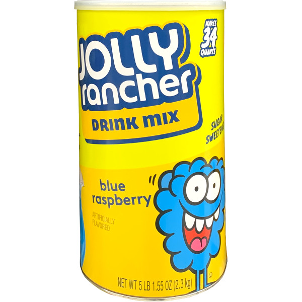 画像1: 水に溶かすだけで作れるドリンクミックス！Jolly Rancher ジョリーランチャー ドリンクミックス ブルーラズベリー （砂糖入り） 2.3kg