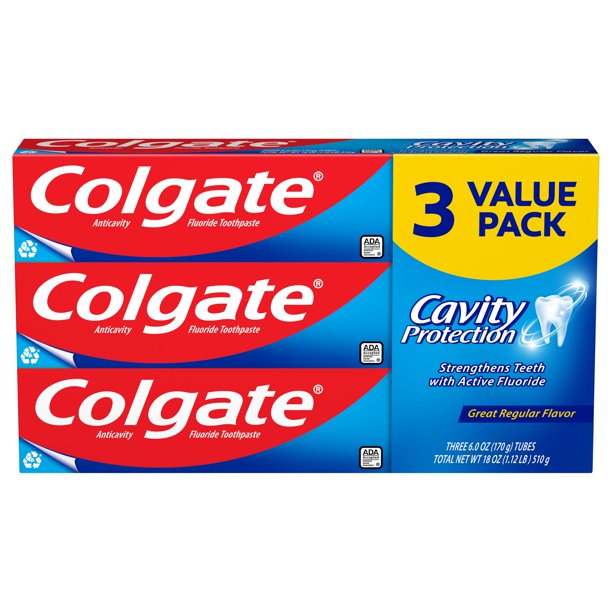 画像1: 毎日使って虫歯を予防！Colgate コルゲート キャベティプロテクション歯磨き粉 3本セット