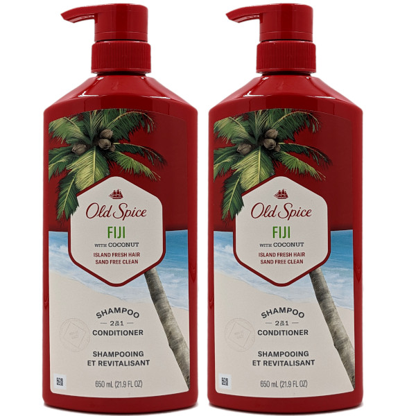 画像1: フィージーの風 Old Spice 2 in 1 (FIJI) オールドスパイス FIJI Shampoo & Conditioner 650mL x ２本