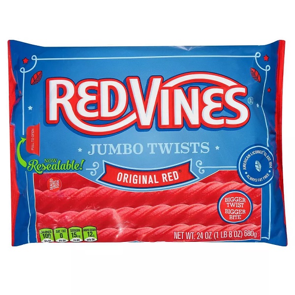 画像1: ロープの形のリコリスグミ！Red Vines レッドバインズ オリジナルレッドツイスト 680g