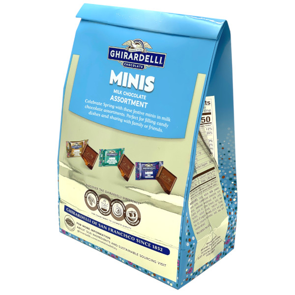 画像2: バイトサイズが44個！Ghirardelli ギラデリ ミニズ ミルク チョコレート スプリントアソートメント 351.2g