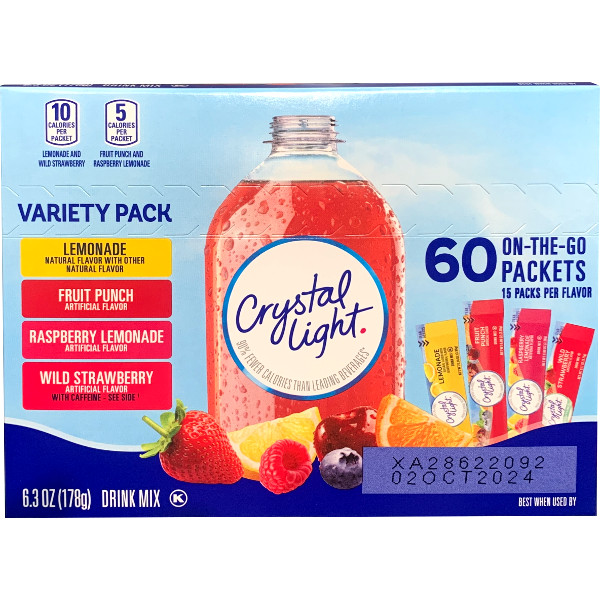 画像1: 手軽な水分補給として常備したい！ Crystal Light クリスタルライト ドリンクミックス バラエティパック 60パック