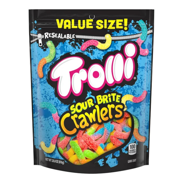 画像1: カラフルなミミズの形のグミ！Trolli トローリ　サワーブライト・クロウラーズ