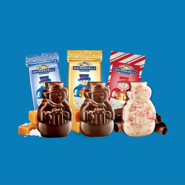 画像4: クリスマス ギラデリチョコ  Ghirardelli ギラデリー チョコレート スノーマン アソートメント 290g