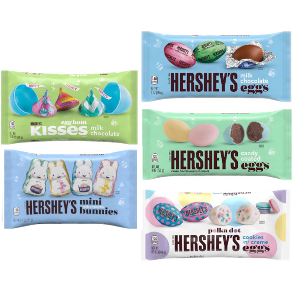 画像1: イースター限定の５種類！Hershy's ハーシーズ イースター キス＆エッグ チョコレート５種類