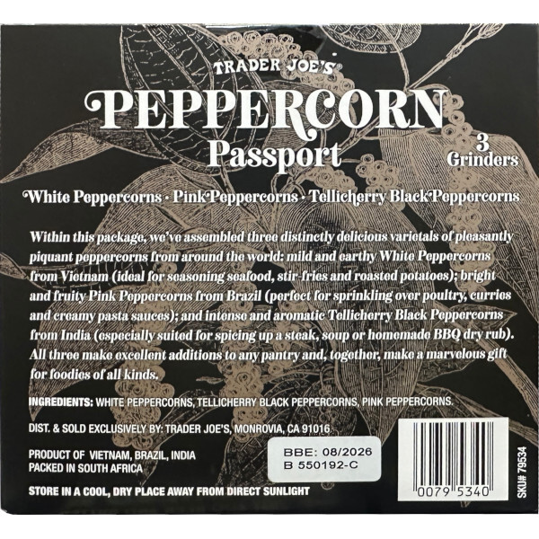 画像2: 3種類の味を楽しめる！Trader Joe's トレーダー ジョーズ ペッパーコーン パスポート