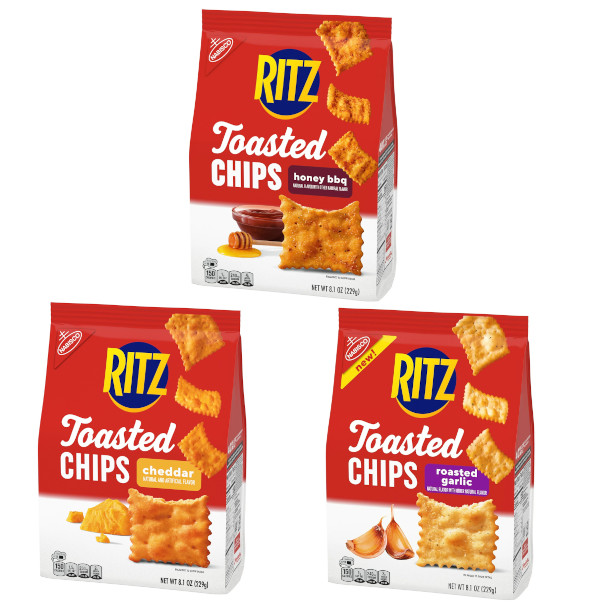 画像1: 油であげないからヘルシー！Ritz リッツ トーステェッド チップス 3種類