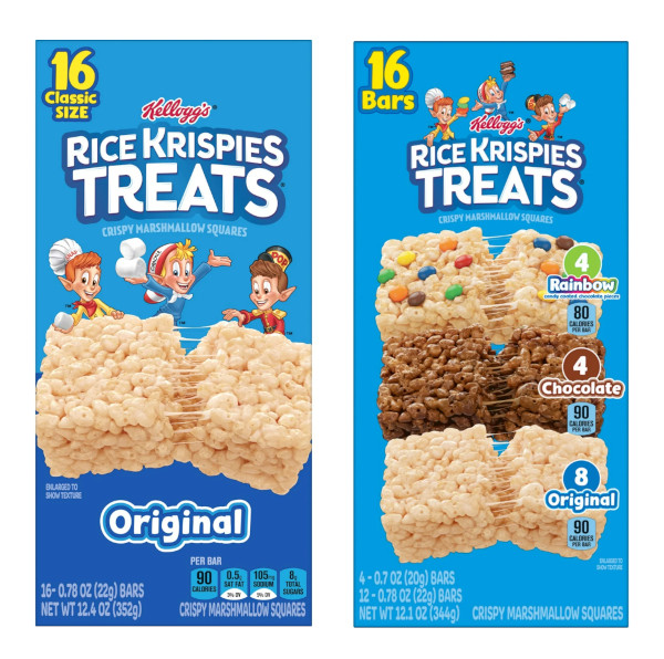 画像1: シリアルにマシュマロを練りこんだ！Kellogg's ケロッグ ライスクリスピー16個入 選べる2箱
