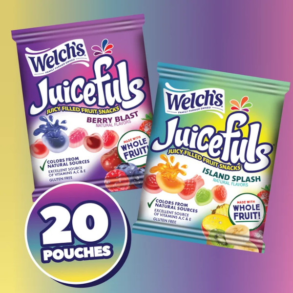 画像3: ジュースが飛び出すグミトリート！Welch's ウェルチズ ジュースフル ベリーブラスト＆アイランドスプラッシュ 20袋