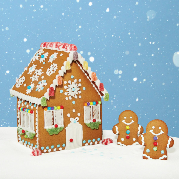 画像2: ナッツフリーで安心！お菓子の家 スノーフレーク ジンジャーブレッド クッキーキット 974g