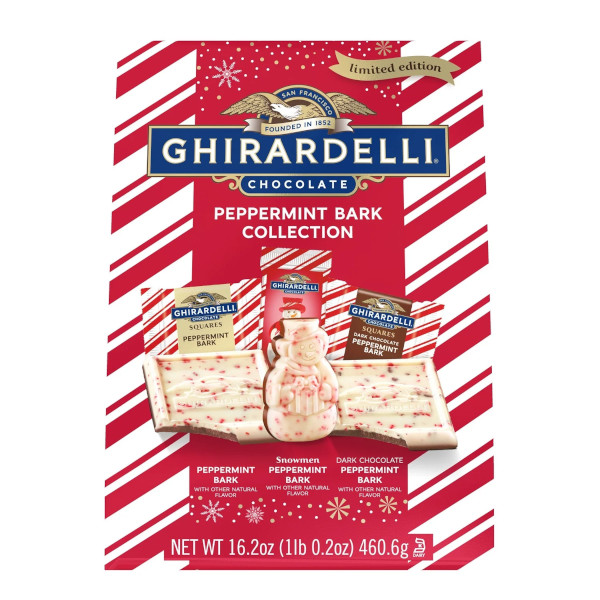 画像1: アメリカの冬の定番チョコ！Ghirardelli  ギラデリ ペパーミントバーク コレクション４２個入