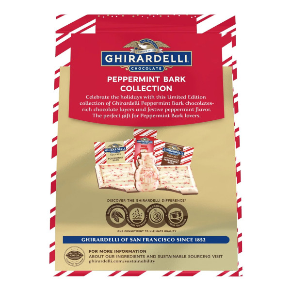 画像2: アメリカの冬の定番チョコ！Ghirardelli  ギラデリ ペパーミントバーク コレクション４２個入