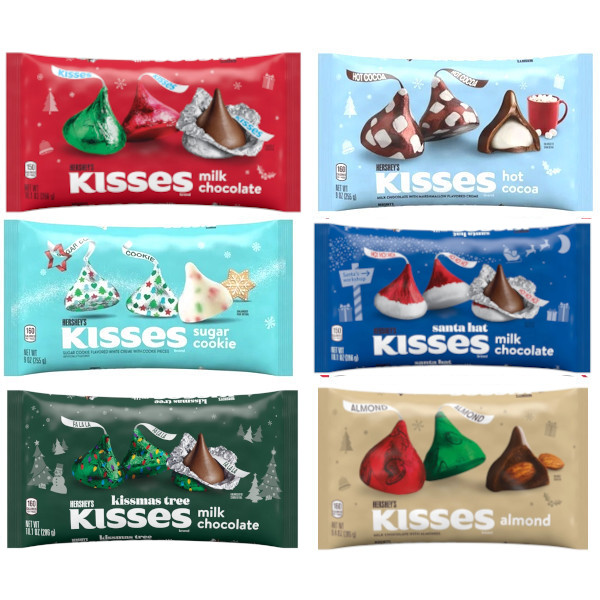 画像1: キスマスツリーが入った！Hershy's ハーシーズ キス クリスマス チョコレート ６種類 （B）