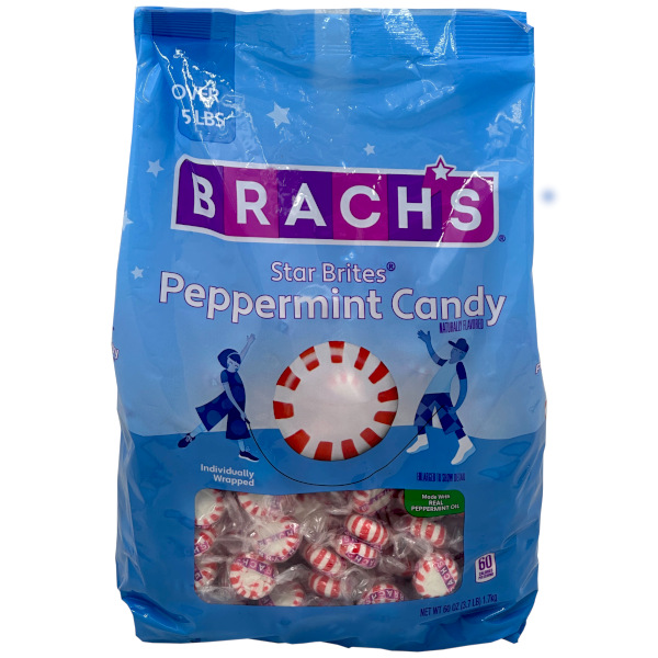 画像1: 爽やかなペパーミント味のハードキャンディ！ Brach's ブラッチズ ビッグバッグ スターブライツ  1.7kg