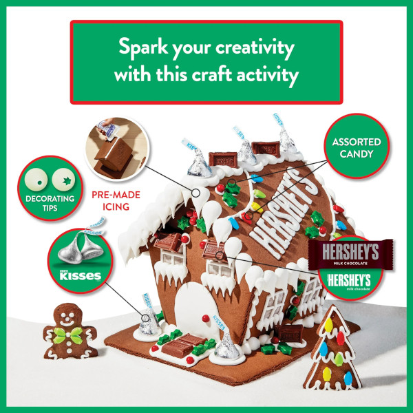 画像3: お菓子の家！Hershey's ハーシーズ ラージクッキーハウスキット 974g