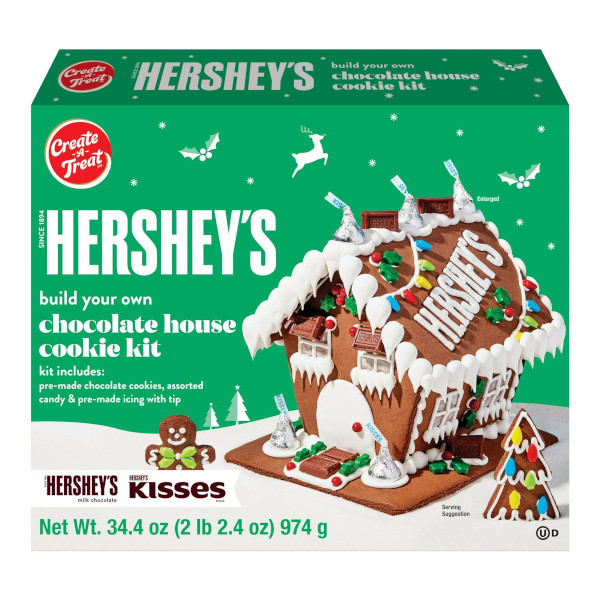 画像1: お菓子の家！Hershey's ハーシーズ ラージクッキーハウスキット 974g