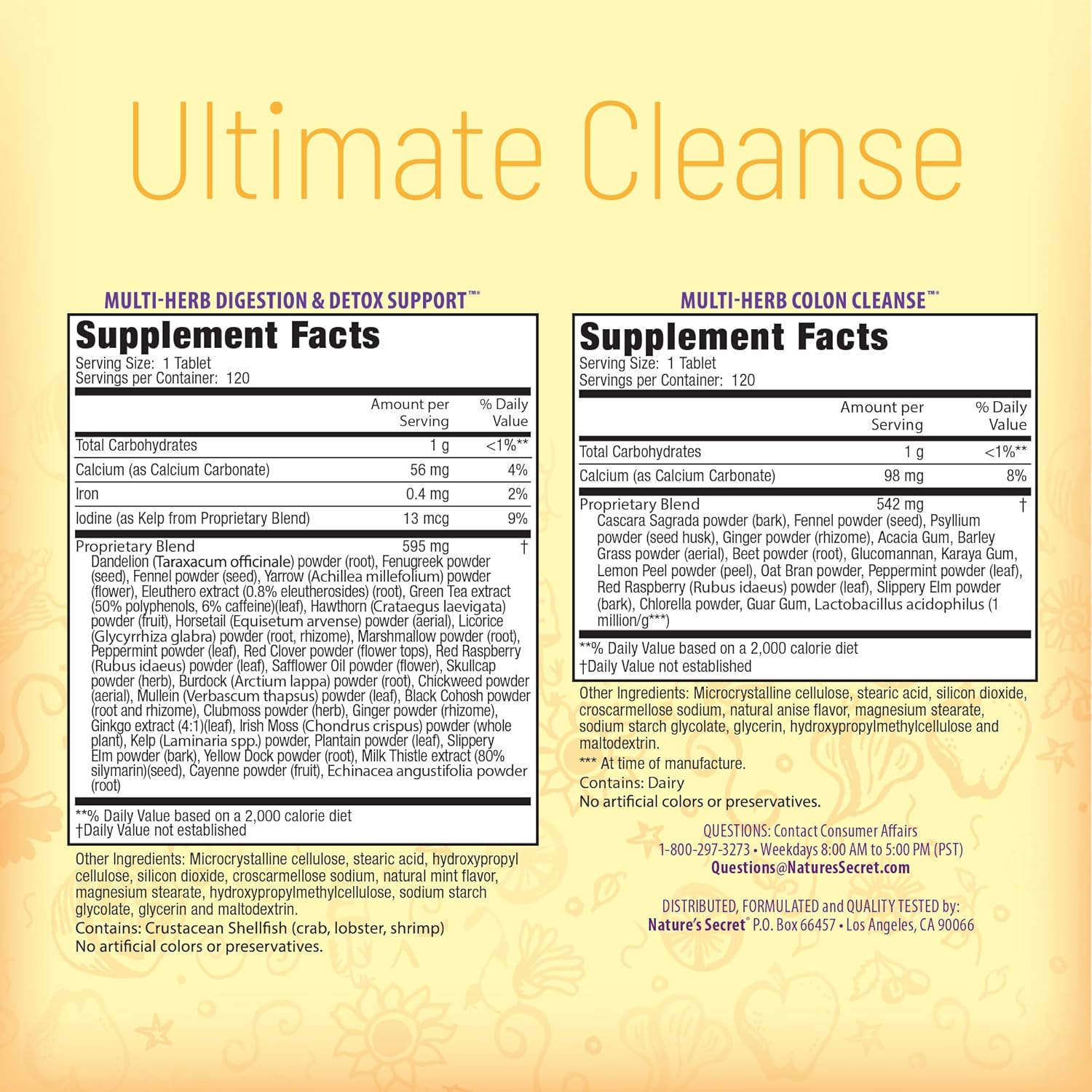 画像3: ハーブで体内洗浄！Nature's Secret Ultimate Cleanse ウルティメート クレンズ  （120錠＋120錠）2箱